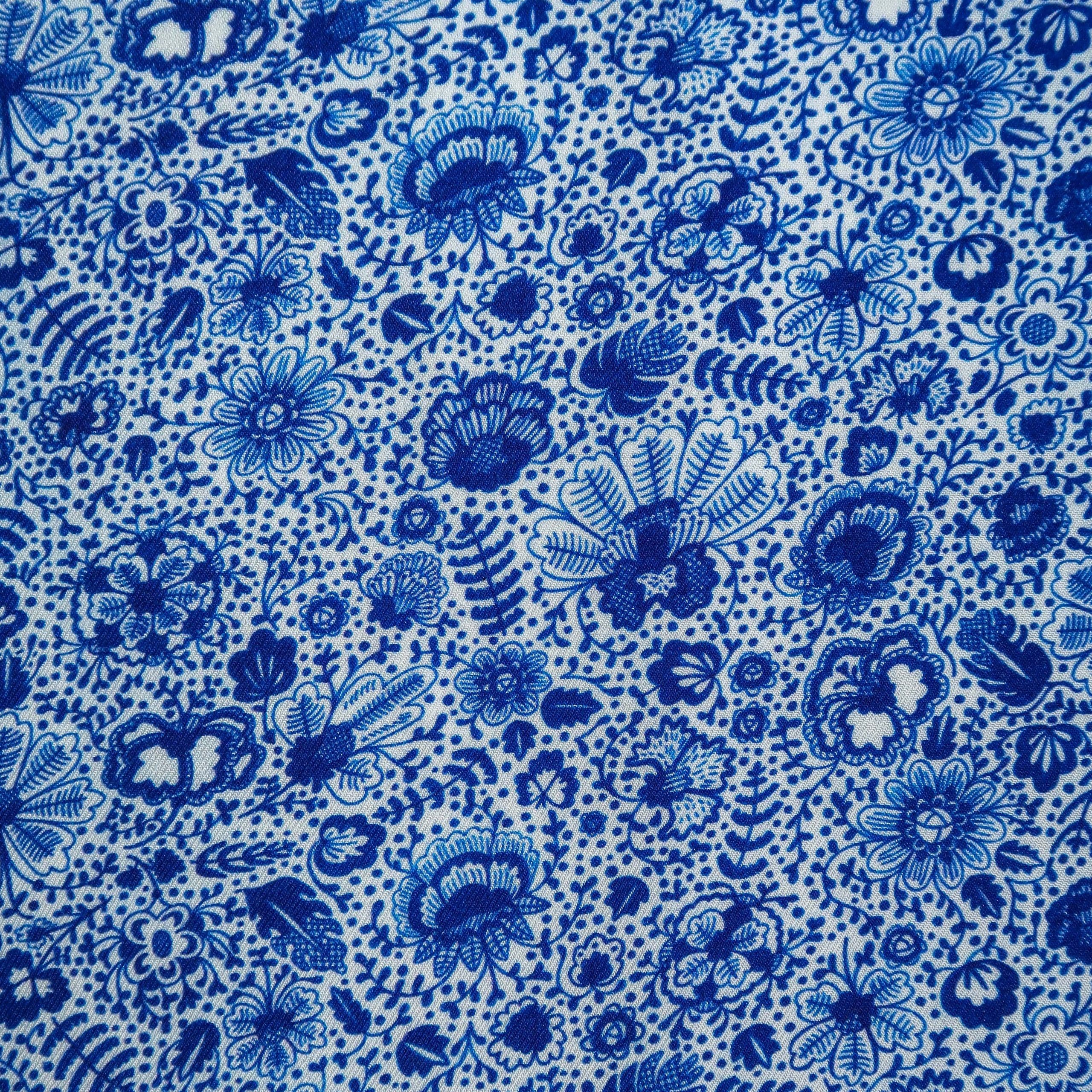 Twill de viscose – Blue Delft