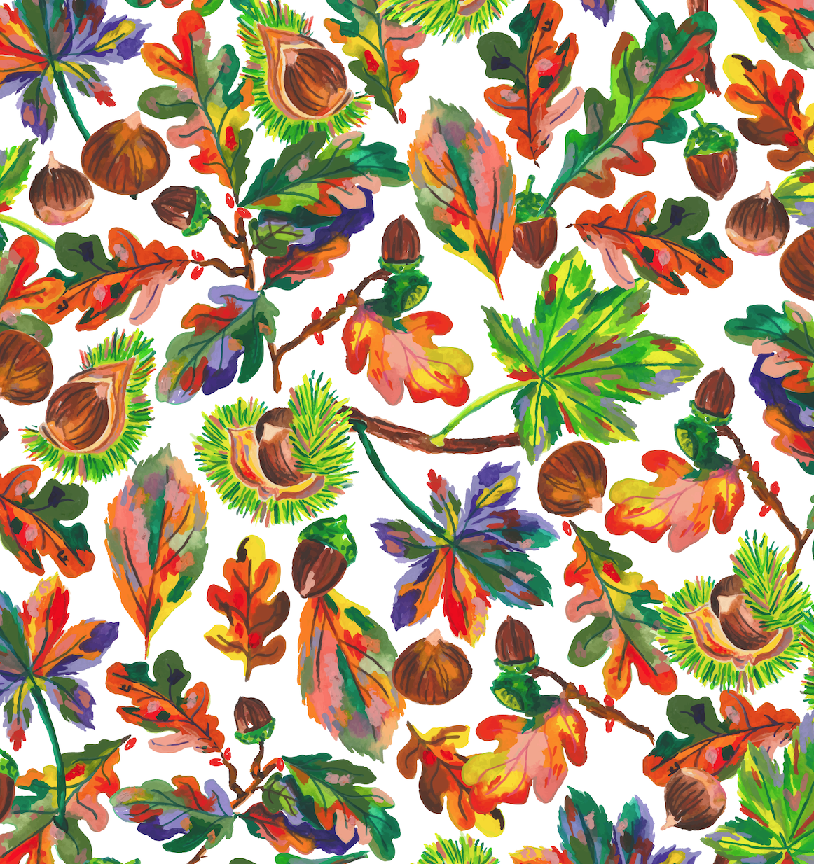 Jersey de coton – Fruits d’automne